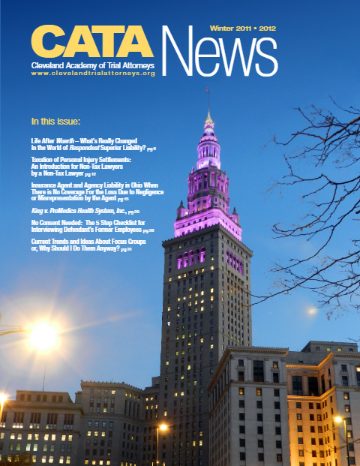 CATA News — Winter 2011 cover