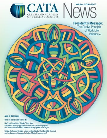 CATA News — Winter 2016-2017 cover