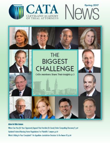 CATA News — Spring 2017 cover