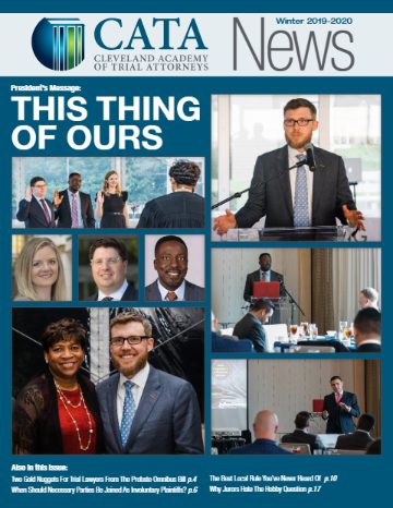 CATA News — Winter 2019-2020 cover